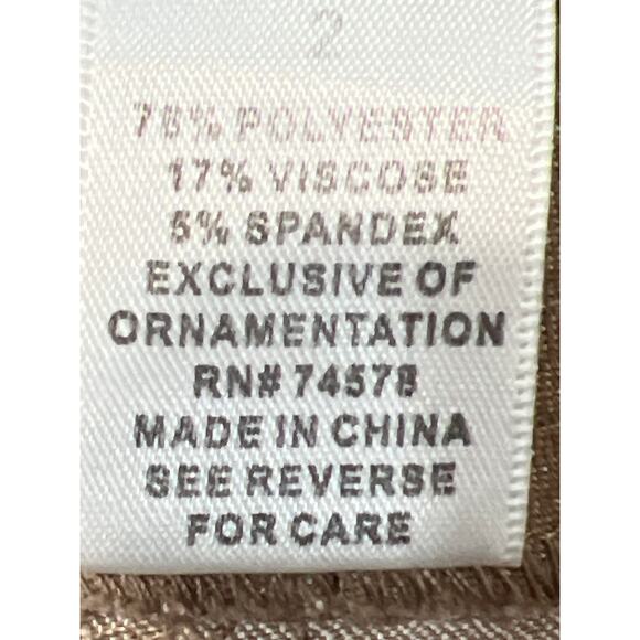 Cache Contour Collection Capri Pants – Tan/Brown – Size 2 – NWOT - Picture 12 of 12